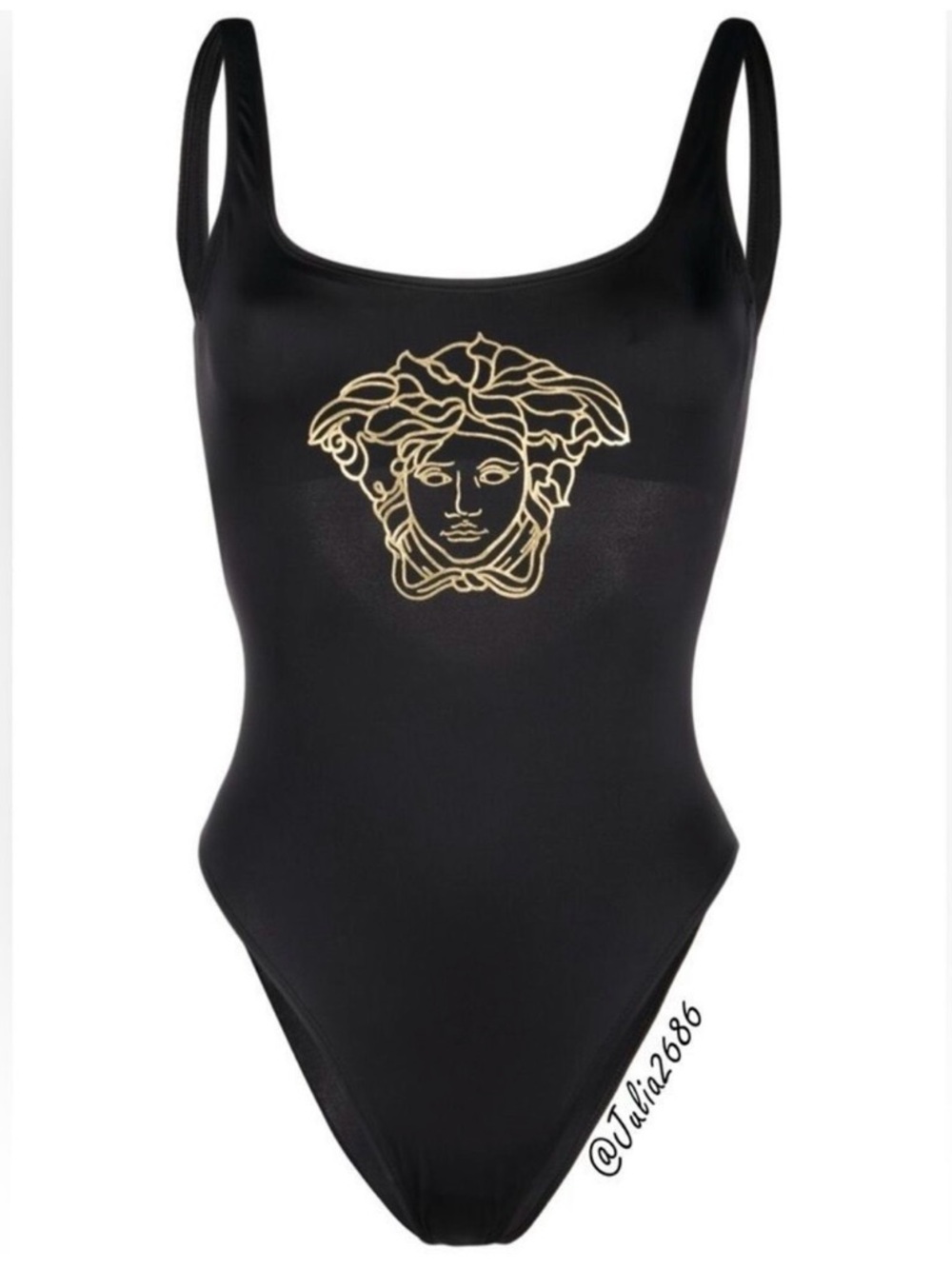 VERSACE Medusa-motif Open-back One Piece Swimsuit size 2
NWT